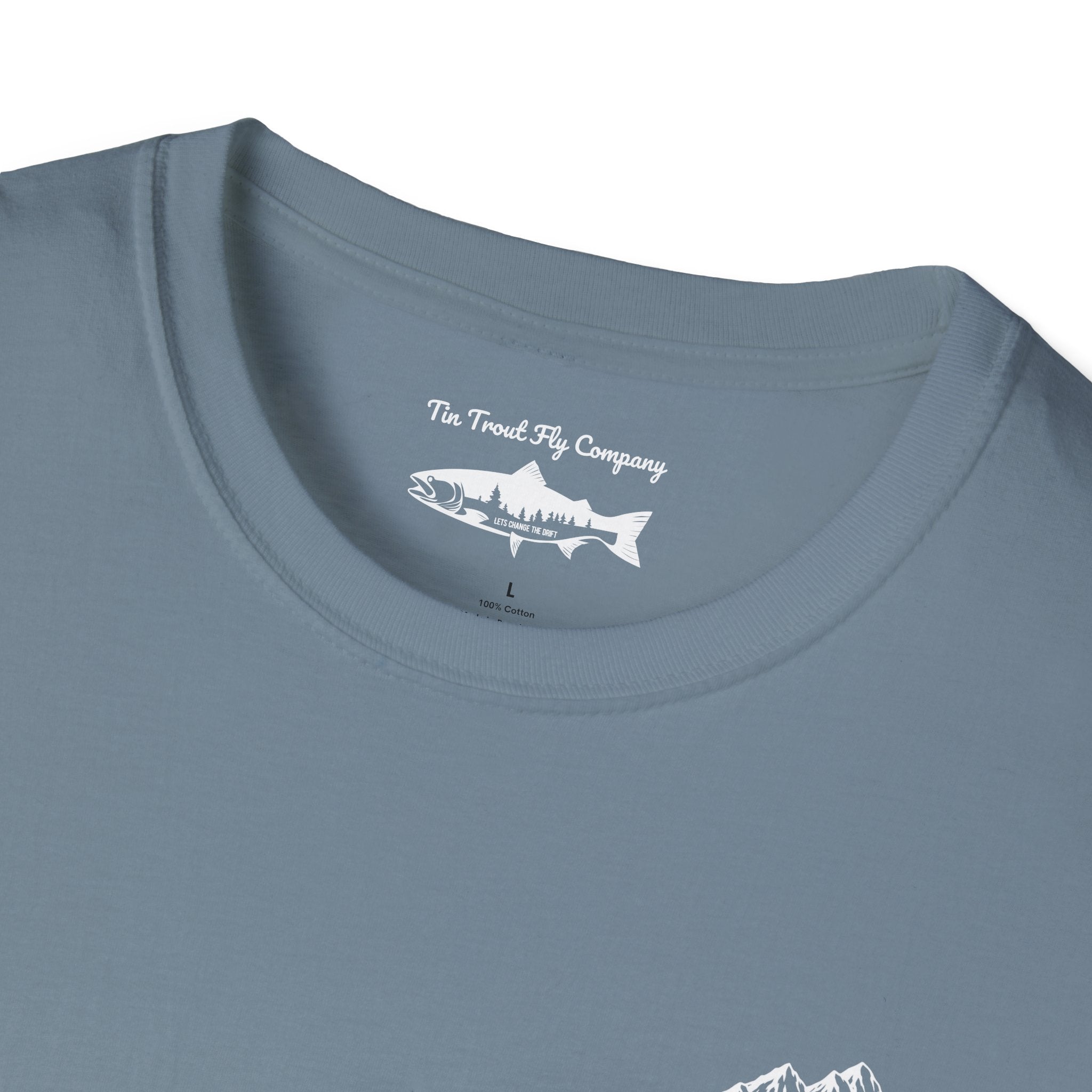 Afraid of the Net — Trout Fishing Dad Joke Tee