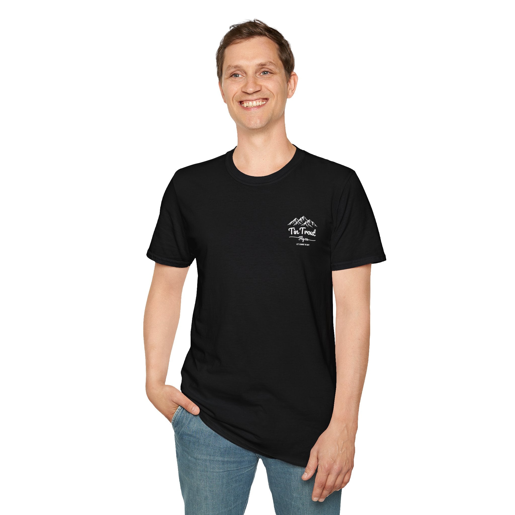 They Stream It — Trout Fishing Dad Joke Tee
