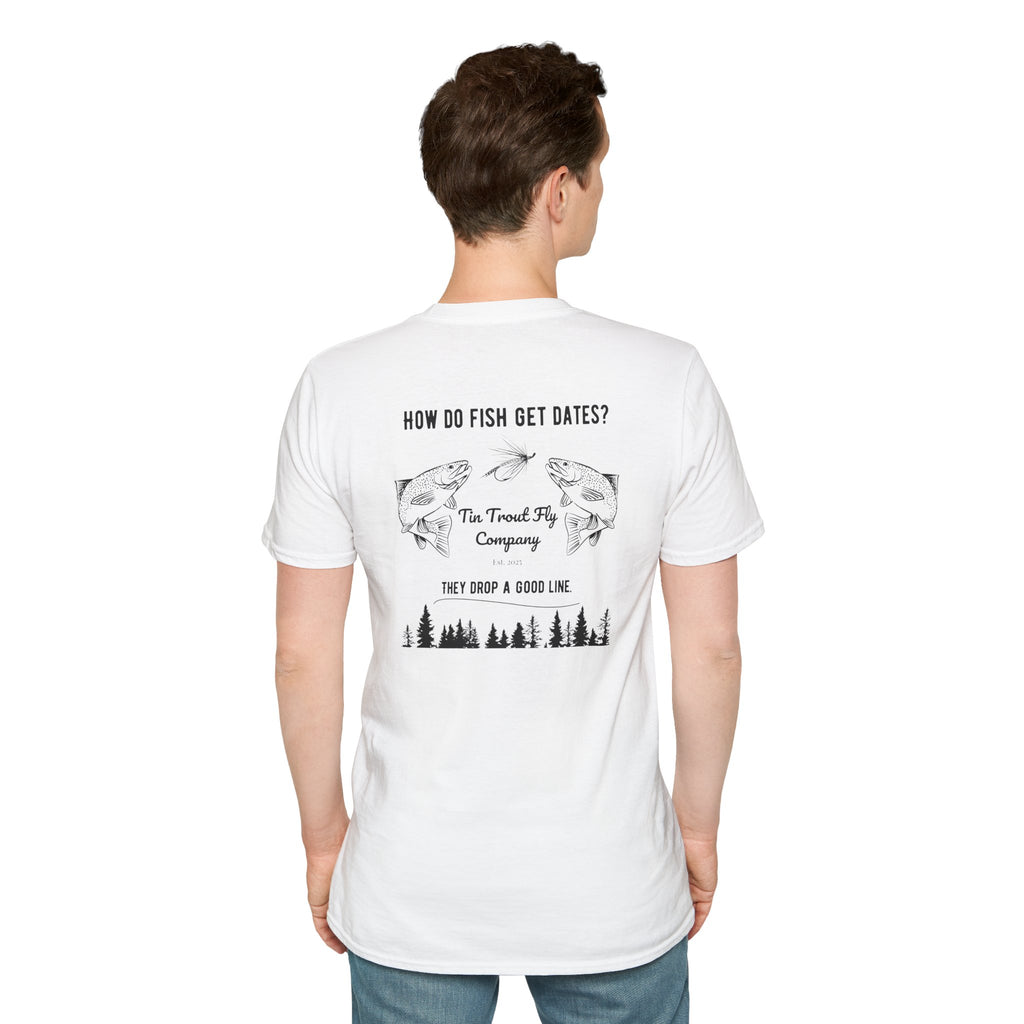 Drop A Good Line — Fly Fishing Dad Joke Tee