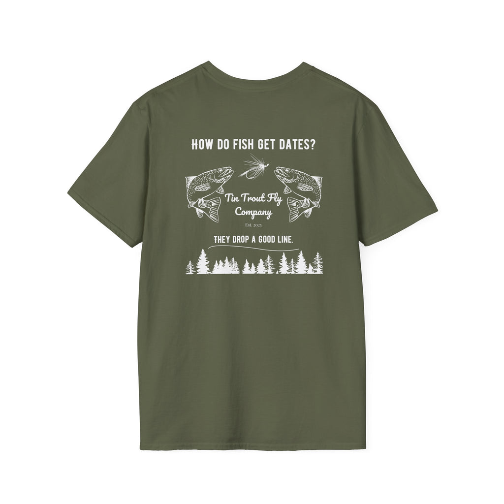 Drop A Good Line — Fly Fishing Dad Joke Tee