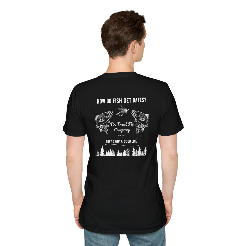 Drop A Good Line — Fly Fishing Dad Joke Tee