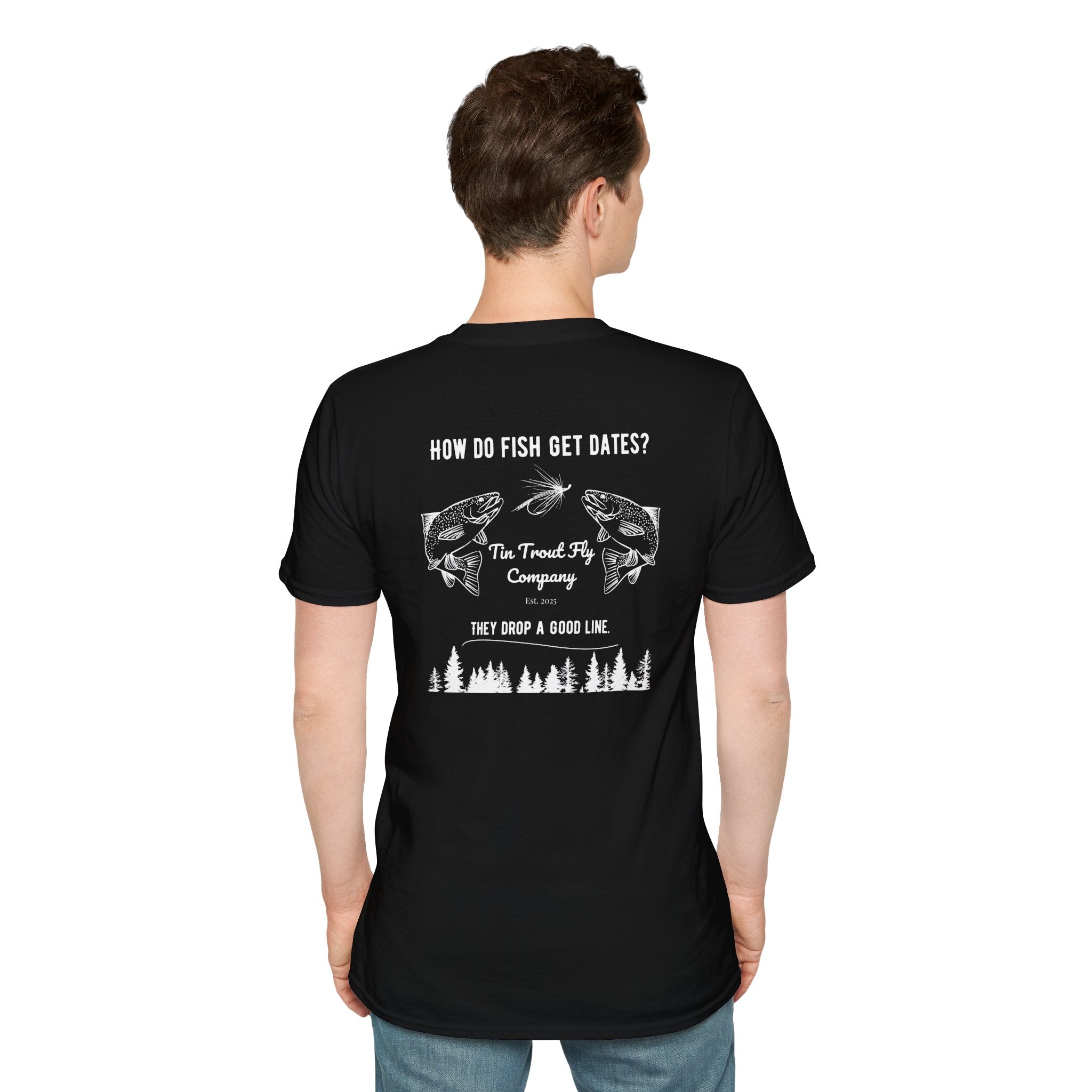 Drop A Good Line — Fly Fishing Dad Joke Tee