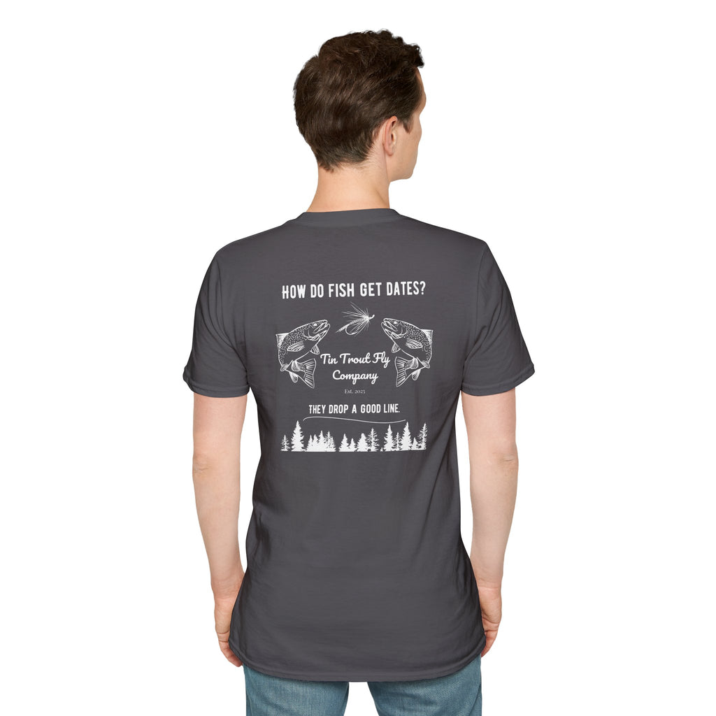 Drop A Good Line — Fly Fishing Dad Joke Tee