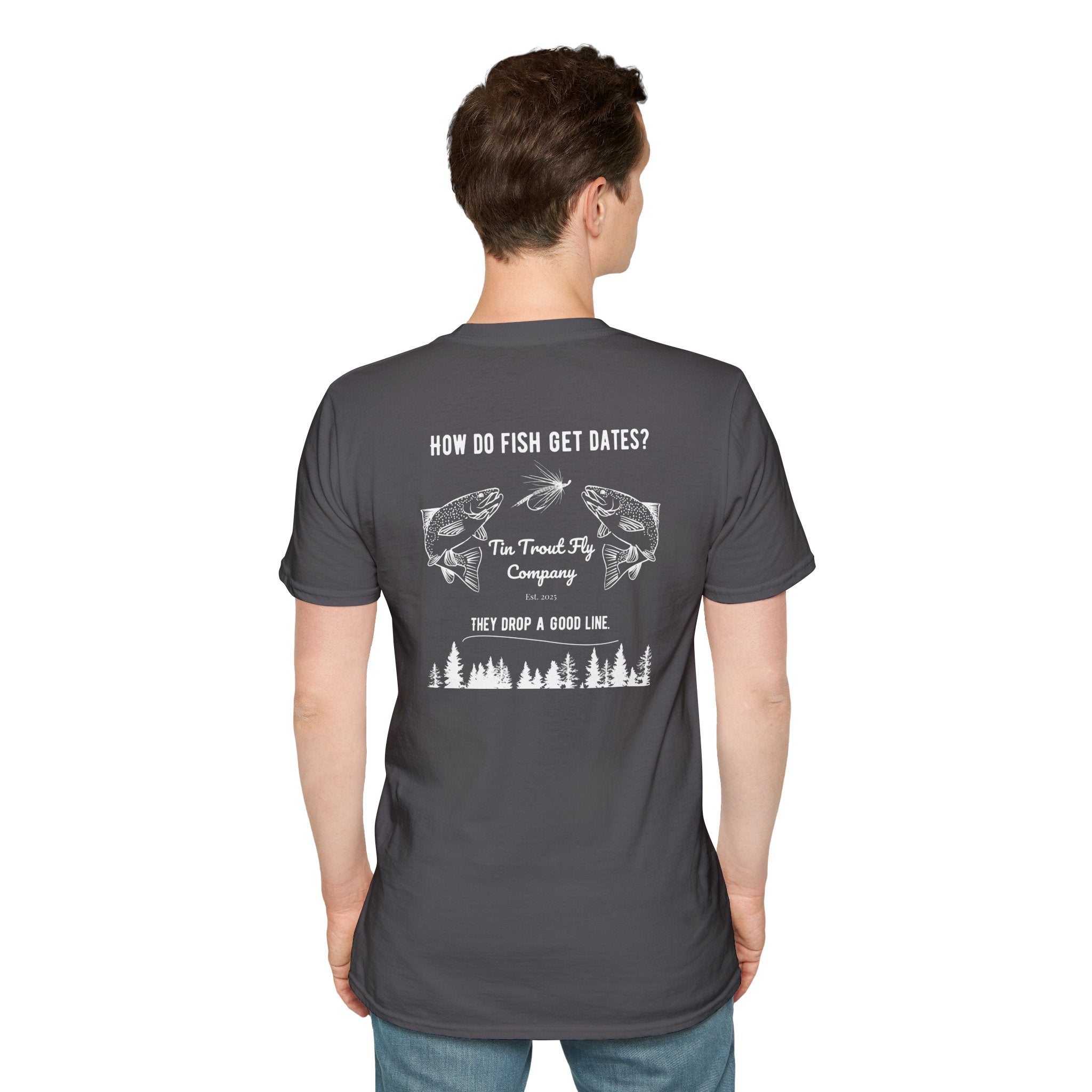 Drop A Good Line — Fly Fishing Dad Joke Tee