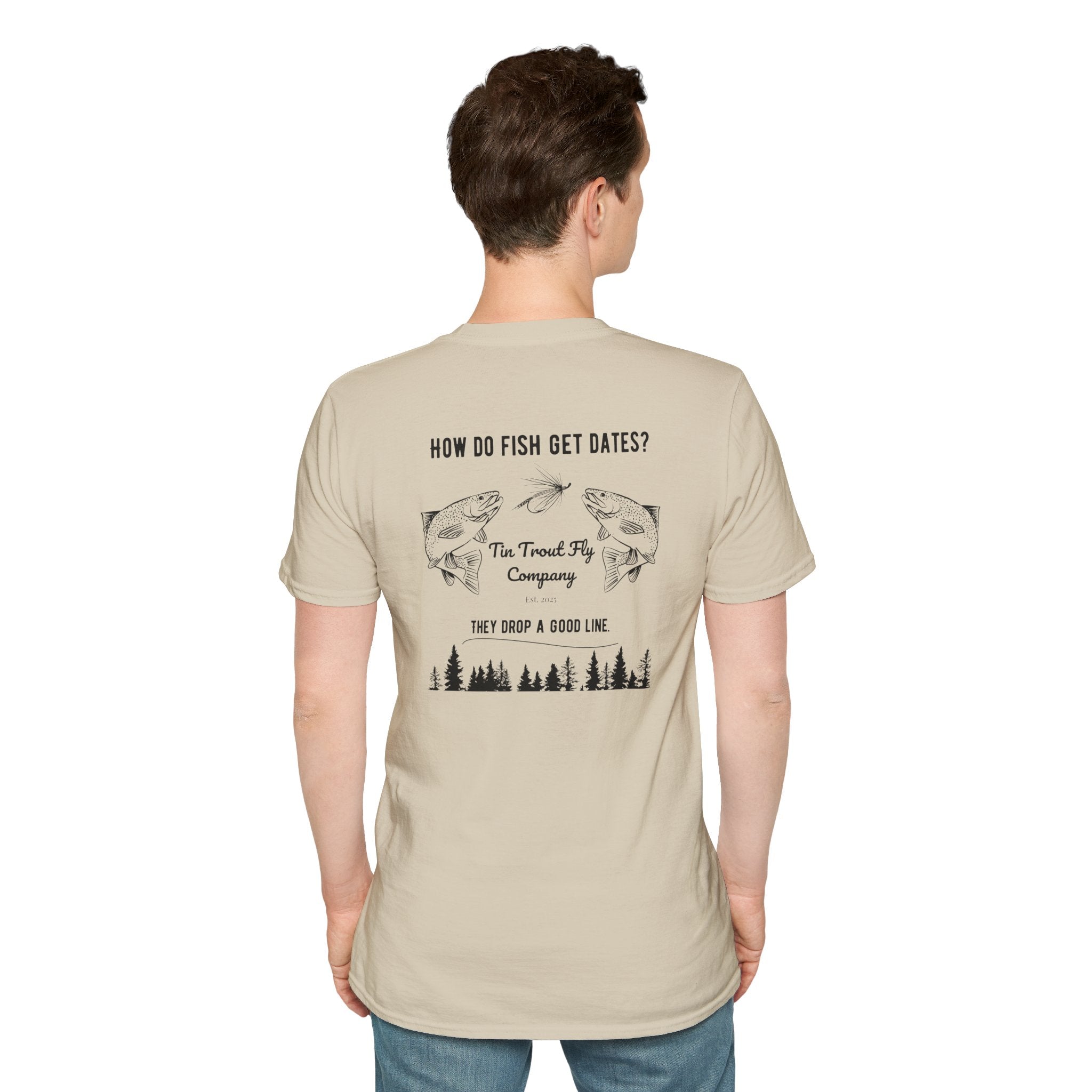 Drop A Good Line — Fly Fishing Dad Joke Tee