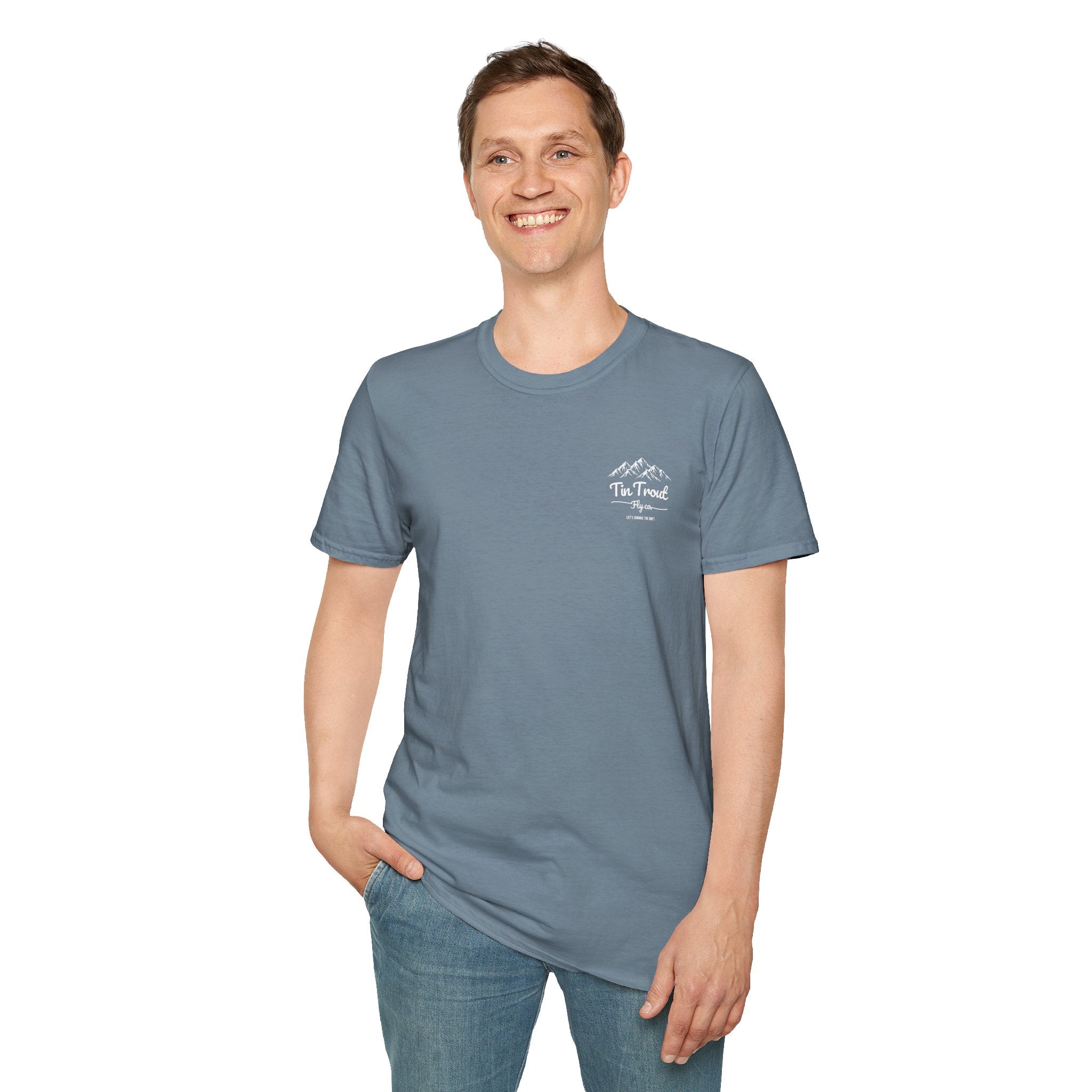 Afraid of the Net — Trout Fishing Dad Joke Tee