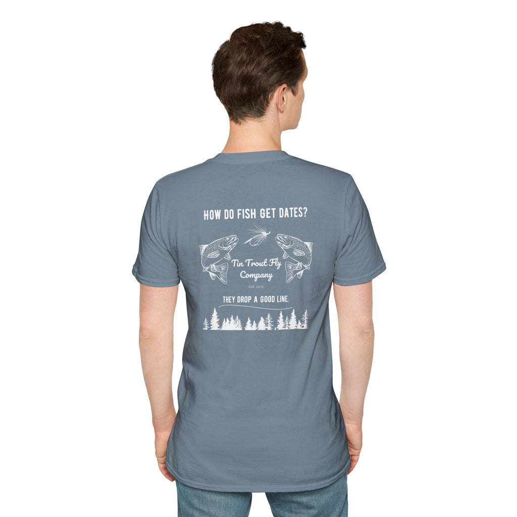 Drop A Good Line — Fly Fishing Dad Joke Tee