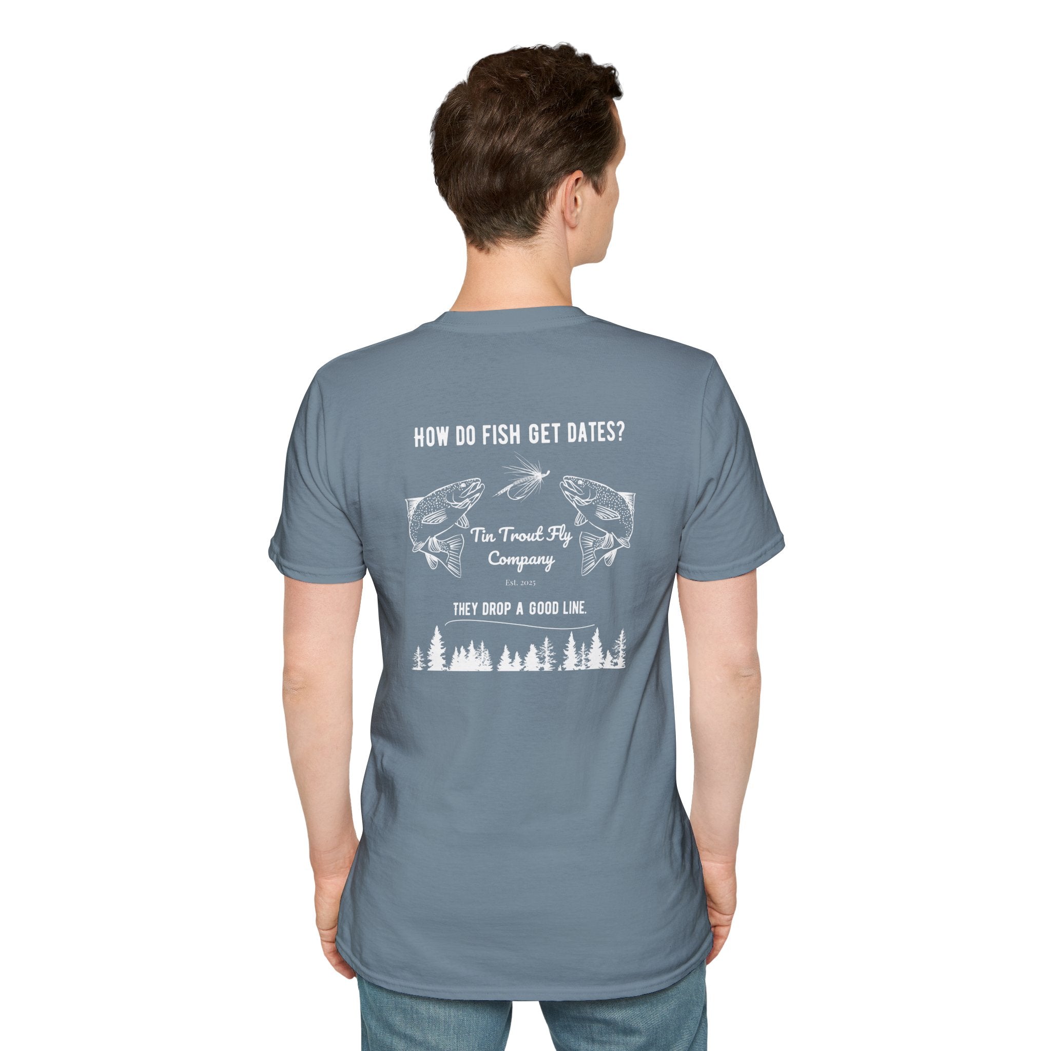 Drop A Good Line — Fly Fishing Dad Joke Tee